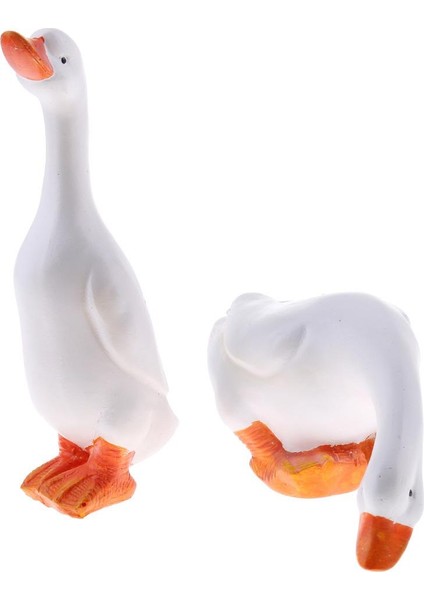 2 Reçine Ördek Figürü Süslemesi (Yurt Dışından)
