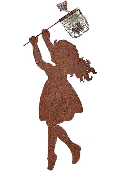 Metal Kazı Yapımı Ayakta Silüet Heykel Kazığı (Yurt Dışından) fiyatları