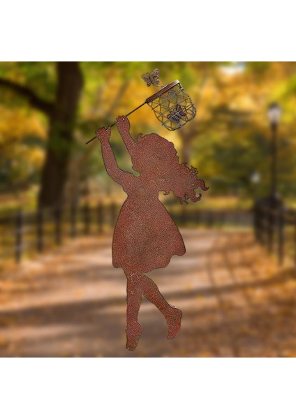 Metal Kazı Yapımı Ayakta Silüet Heykel Kazığı (Yurt Dışından) indirimleri