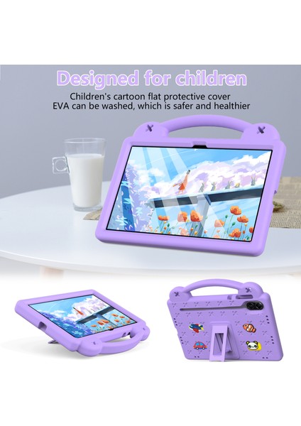 Onur Pad X9/pad X8 Pro Eva Kılıf Kickstand Anti-Damla Çocuklar Tablet Kapak-Mor Için (Yurt Dışından)