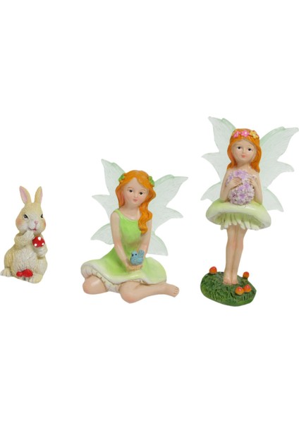 3x Peri Aksesuarları Minyatür Heykelcik Heykel Heykeli (Yurt Dışından) indirimleri