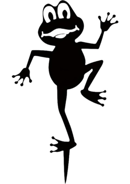 Kurbağa Heykeli Gerçekçi Modern Dekoru Balkon Veranda I (Yurt Dışından)