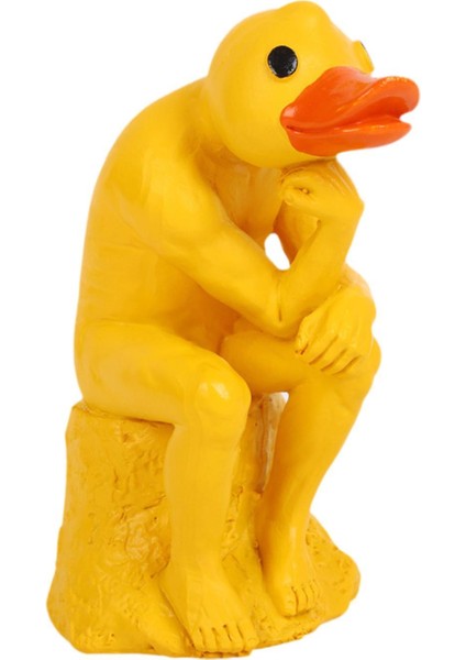 Minyatür Bahçe Heykelciği Reçine Heykel Koleksiyonu Düşünen Ördek Heykeli (Yurt Dışından) fiyatları