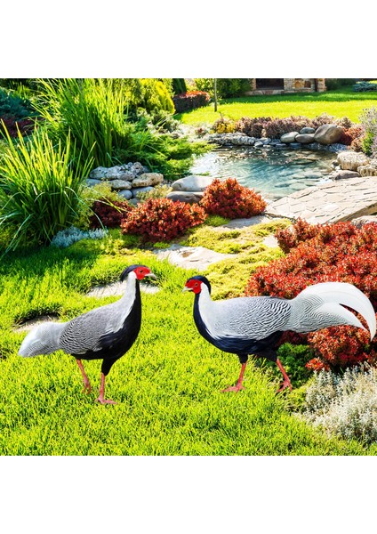 2 Adet Tavuk Hayvan Heykeli Kazık Işaret Bahçe Kazıkları Bahçe Sanat Heykeli Için (Yurt Dışından) modelleri