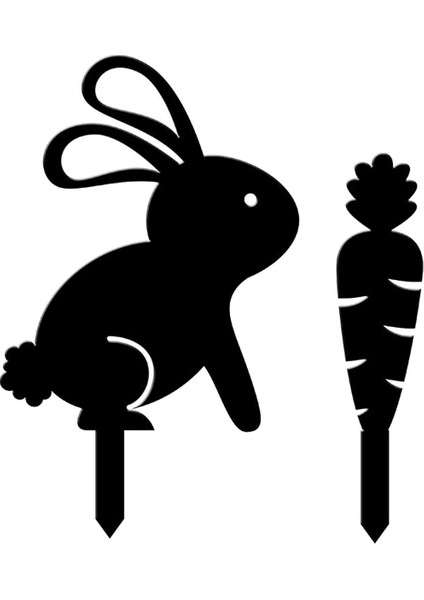 Yap Için 2 Havuç Çim Kazığı (Yurt Dışından)