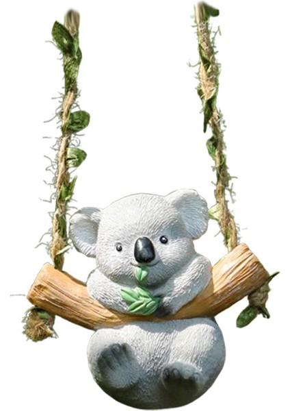 Salıncak Hayvan Bahçe Heykeli Süsü Sevimli Figür Açık Kapalı Balkon 10X6.5X9 cm Koala (Yurt Dışından) fırsatları