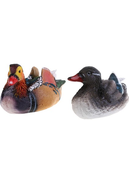 1 Çift Ördek Heykelciği Su Dekorasyonu Peri Için (Yurt Dışından)