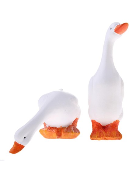 Çift Ördek Heykelcik Reçine Reçine Heykelleri Dekorasyon Çim Ev (Yurt Dışından) modelleri