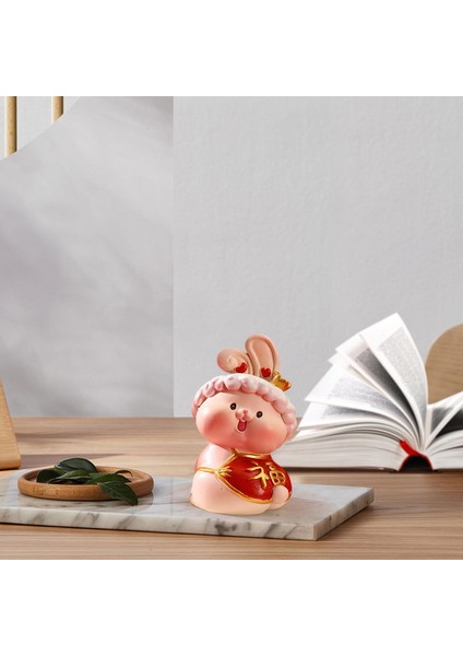 Çin Heykeli Küçük Tavşan Figürleri El Sanatları Figürleri A (Yurt Dışından) indirimleri