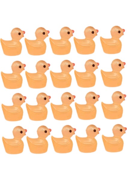 20X Reçine El Sanatları Ördekler Doğum Günü Hediyesi Ev Dekorasyonu Sanatları Ördek Figürleri Turuncu (Yurt Dışından) fiyatları