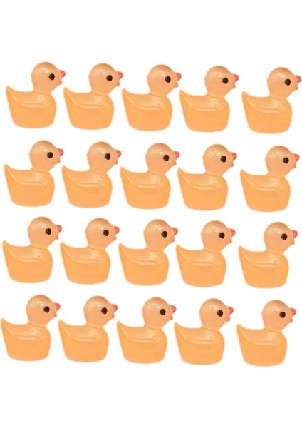 20X Reçine El Sanatları Ördekler Doğum Günü Hediyesi Ev Dekorasyonu Sanatları Ördek Figürleri Turuncu (Yurt Dışından) modelleri
