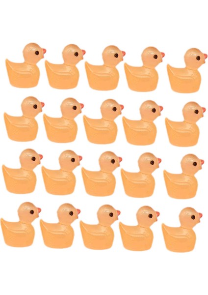 20X Reçine El Sanatları Ördekler Doğum Günü Hediyesi Ev Dekorasyonu Sanatları Ördek Figürleri Turuncu (Yurt Dışından) fırsatları