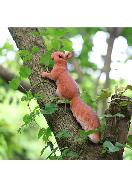 El Yapımı Canlı Sincap Heykeli Fotoğraf Aksesuarları Ağaç Süsü (Yurt Dışından) fiyatları