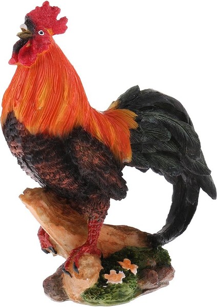 2 Tavuk Figürleri Heykel Çim Süsü Reçine Dekoratif (Yurt Dışından) indirimleri