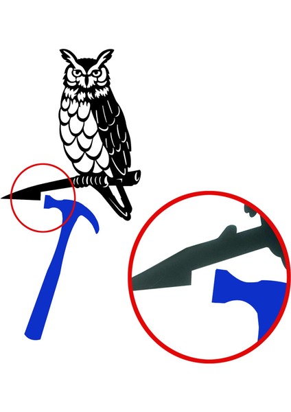 Kuş Dekoru Ayakta Metal Dal Kazığı Açık Çim Süsleri (Yurt Dışından) fırsatları