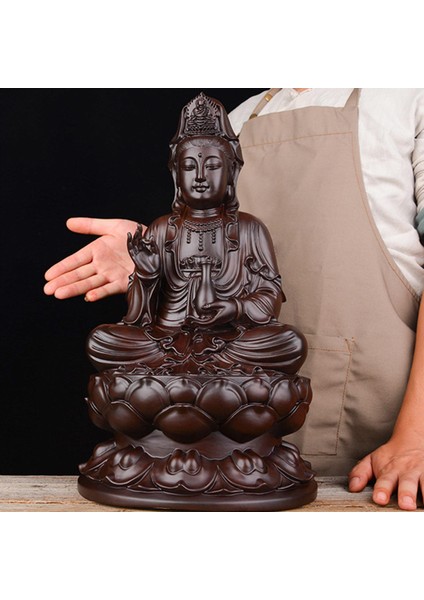 Meditasyon Guan Yin Heykeli Buda Heykeli Çay Evi Dekorasyonu Için (Yurt Dışından) indirimleri