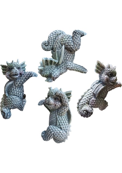 4 Heykeli Heykel Dekoratif Kenarları Figürin (Yurt Dışından)
