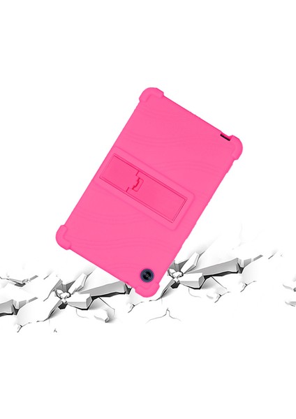 Huawei Matepad T8 8-Inç 2020(KOB2-L09/W09) Için Koruyucu Kapak,pc Kickstand-Mor ile Yumuşak Silikon Tablet Kılıfı (Yurt Dışından)