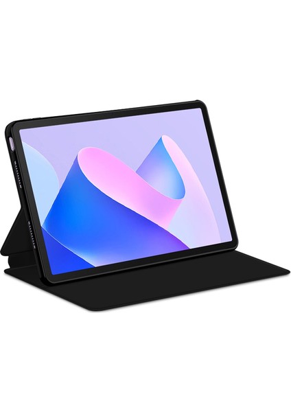 Huawei Matepad 11(2023) Için Pu Deri Kılıf Standlı Koruyucu Kapaklı Tablet Kılıfı-Siyah (Yurt Dışından)