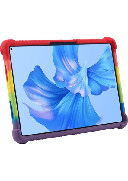 Huawei Matepad Pro 11(2022)YUMUŞAK Silikon Tablet Kılıfı Pc Kickstand Çarpışmaya Dayanıklı Tablet Kapağı-Koyu Mavi (Yurt Dışından)