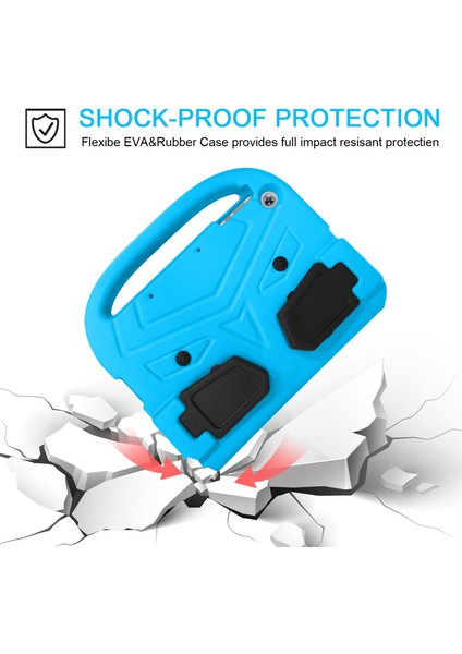 Serçe Tarzı Eva Tablet Koruyucu Kılıf Kapak Kickstand ile Huawei Enjoy Tablet 2 10.1/T10 9.7/T10S 10.1-Blue (Yurt Dışından)