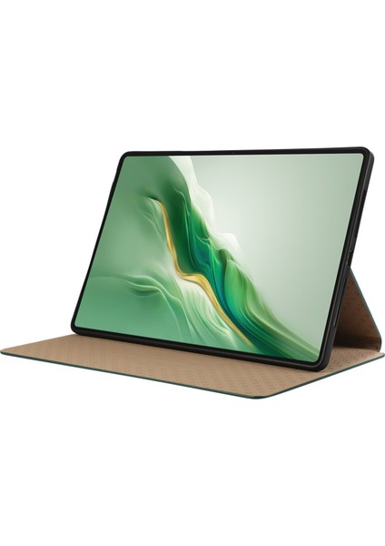 Honor Magicpad 2 12.3 Standlı Kılıf Anti-Scratch Pu Deri Tablet Koruyucu Kapak-Yeşil (Yurt Dışından)
