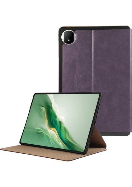 Honor Magicpad 2 12.3 Standlı Kılıf Anti-Scratch Pu Deri Tablet Koruyucu Kapak-Mor Için (Yurt Dışından)