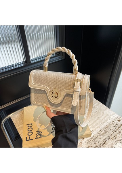 Yeni Lüks Crossbody Çanta Çok Yönlü Kilit Küçük Kare Çanta (Yurt Dışından)