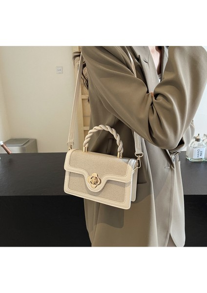 Yeni Lüks Crossbody Çanta Çok Yönlü Kilit Küçük Kare Çanta (Yurt Dışından)