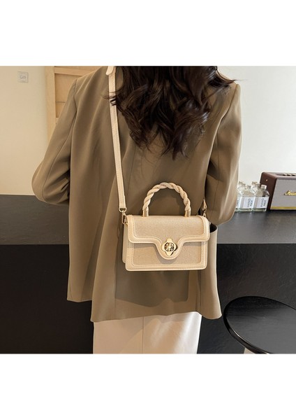 Yeni Lüks Crossbody Çanta Çok Yönlü Kilit Küçük Kare Çanta (Yurt Dışından)