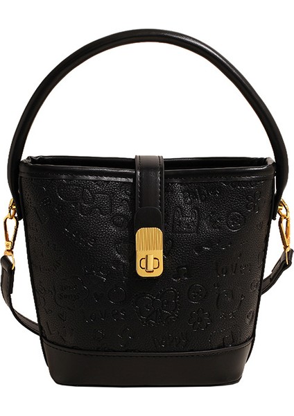 Sonbahar Yeni Avrupa ve Amerikan Moda Retro Kabartmalı Kova Çanta (Yurt Dışından)