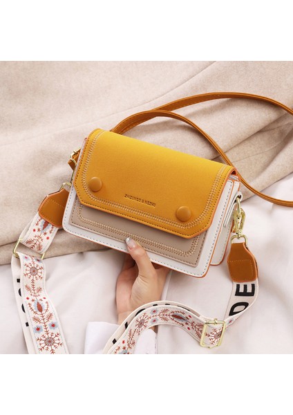 Yeni Renk Blok Tek Omuz Moda Crossbody Çok Fonksiyonlu Küçük Çanta (Yurt Dışından)