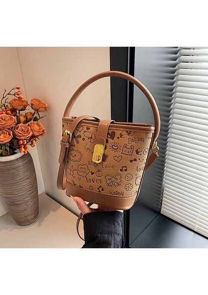 Sonbahar Yeni Avrupa ve Amerikan Moda Retro Kabartmalı Kova Çanta (Yurt Dışından) fiyatları