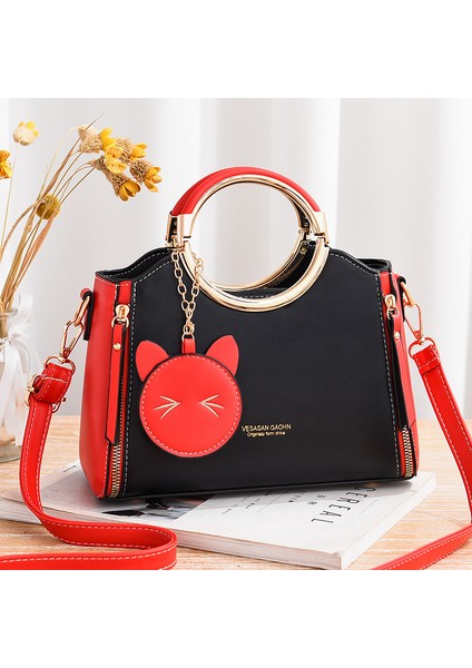 Moda Sevimli Karikatür Kolye Büyük Kapasiteli Tek Omuz Crossbody El Çantası (Yurt Dışından)