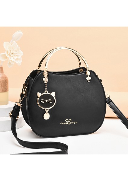 Moda Shell Kedi Crossbody Çanta Omuz Çantası (Yurt Dışından)