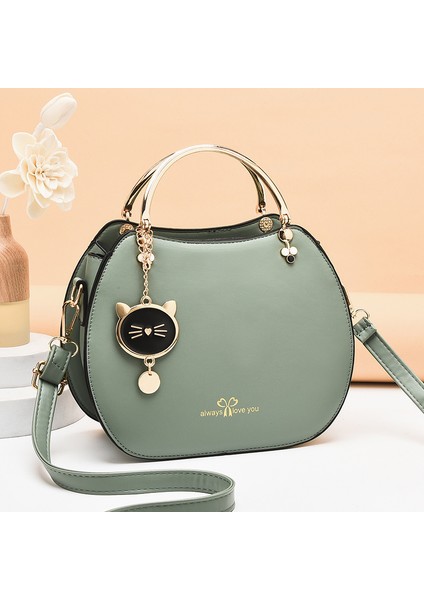 Moda Shell Kedi Crossbody Çanta Omuz Çantası (Yurt Dışından)