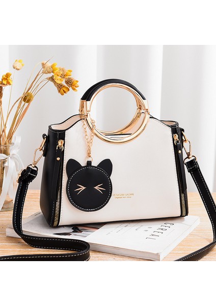 Moda Sevimli Karikatür Kolye Büyük Kapasiteli Tek Omuz Crossbody El Çantası (Yurt Dışından)