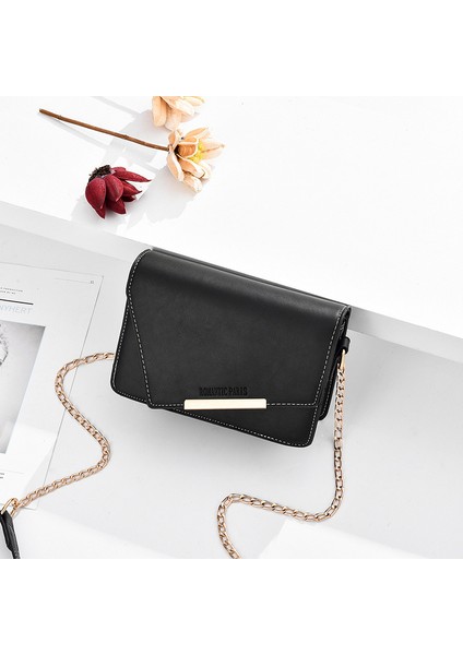 Moda Kontrast Renk Tek Omuz Crossbody Çanta (Yurt Dışından)