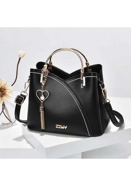 Yeni Moda Trend Kontrast Renk Tek Omuz Crossbody El Çantası (Yurt Dışından)
