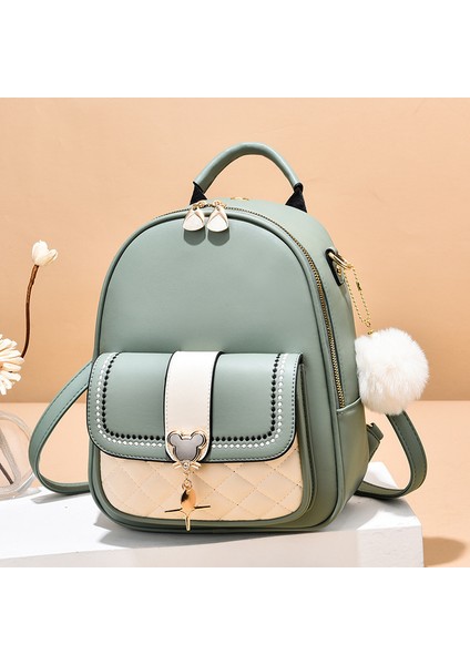 Yeni Rahat Moda Renk Blok Büyük Kapasiteli Taşınabilir Sırt Çantası (Yurt Dışından)