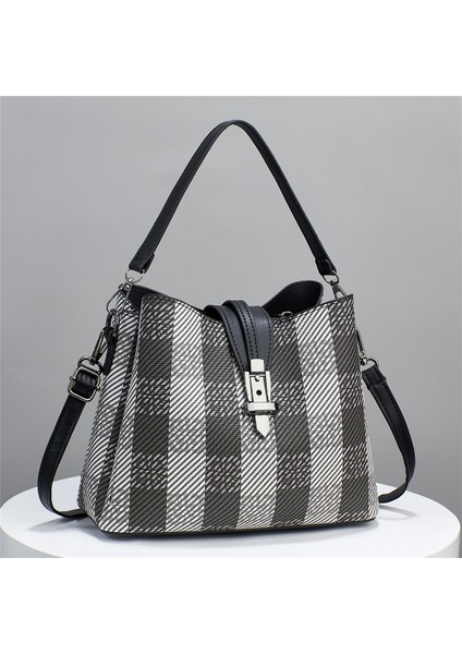 Yeni Casual Moda Ekose El Taşınabilir Crossbody Çanta (Yurt Dışından)