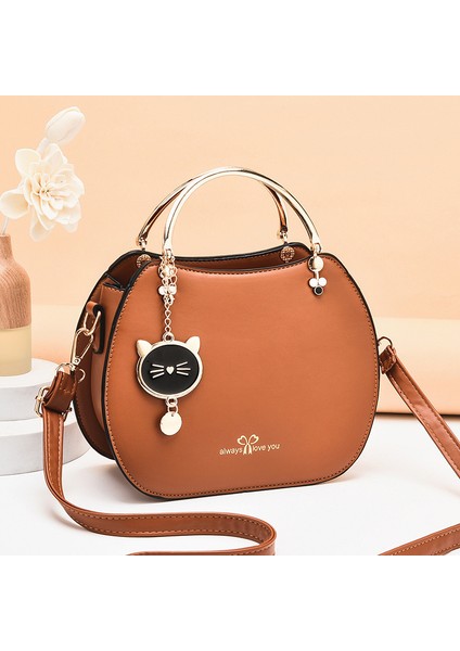 Moda Shell Kedi Crossbody Çanta Omuz Çantası (Yurt Dışından)
