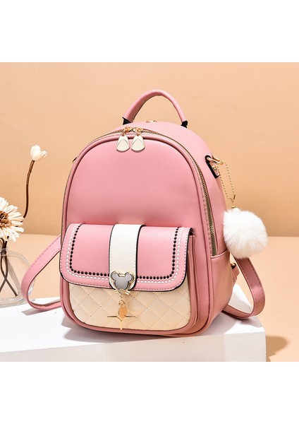 Yeni Rahat Moda Renk Blok Büyük Kapasiteli Taşınabilir Sırt Çantası (Yurt Dışından)