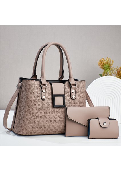 Yeni Dokuma Desen Üç Parçalı Crossbody Omuz Çantası (Yurt Dışından)