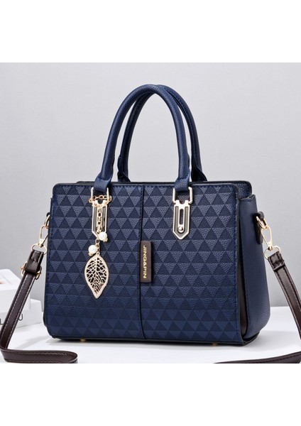 Yeni Dikiş Kabartma Büyük Kapasiteli Omuz El Çantası (Yurt Dışından)