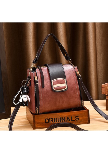 Yeni Moda Vintage El Taşınabilir Omuz Crossbody Çantası (Yurt Dışından)