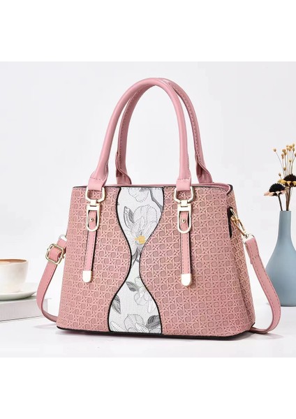 Yeni Dokuma Desen Ekleme Büyük Kapasiteli Omuz El Çantası (Yurt Dışından)