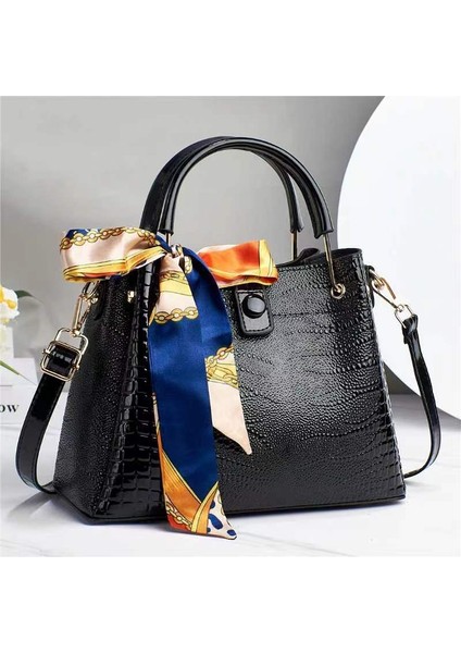 Yeni Trend Moda Eşarp Tek Omuz Crossbody El Çantası (Yurt Dışından)