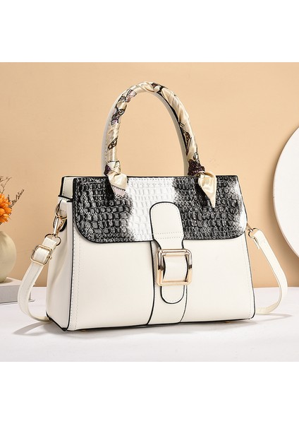 Yeni Moda Gelişmiş Büyük Kapasiteli Ipek Eşarp Çanta El Omuz Çantası (Yurt Dışından)