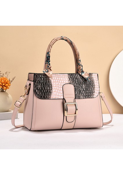 Yeni Moda Gelişmiş Büyük Kapasiteli Ipek Eşarp Çanta El Omuz Çantası (Yurt Dışından)